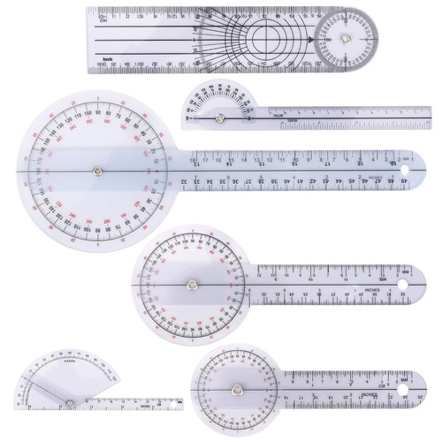 6pcs goniometer set 360 - set,,